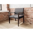thumbnail image 4 of Pemberly Row Waiting Reception Wide Guest Chair Wood Frame in Black, 4 of 5