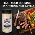 thumbnail image 2 of Smoke n Sanity - SPG (Salt, Pepper, Essence of Garlic Salt) Seasoning, Monash Certified Low FODMAP, Gluten Free, Kosher, Dairy Free, MSG Free, Ideal for Meats, Vegetables, and Dips, 9 oz Shaker, 2 of 9