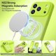 thumbnail image 2 of Funda de Silicona Premium, Forro de Microfibra, a Prueba de Golpes, para iPhone 17 Pro 6.3", Verde Fluorescente, 2 of 7