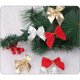 thumbnail image 3 of paquetes de minilazos navideños brillantes, decoraciones navideñas, manualidades para árboles de Navidad, decoración del hogar, fabricación de bricolaje (multicolor) JM Papelería, 3 of 5