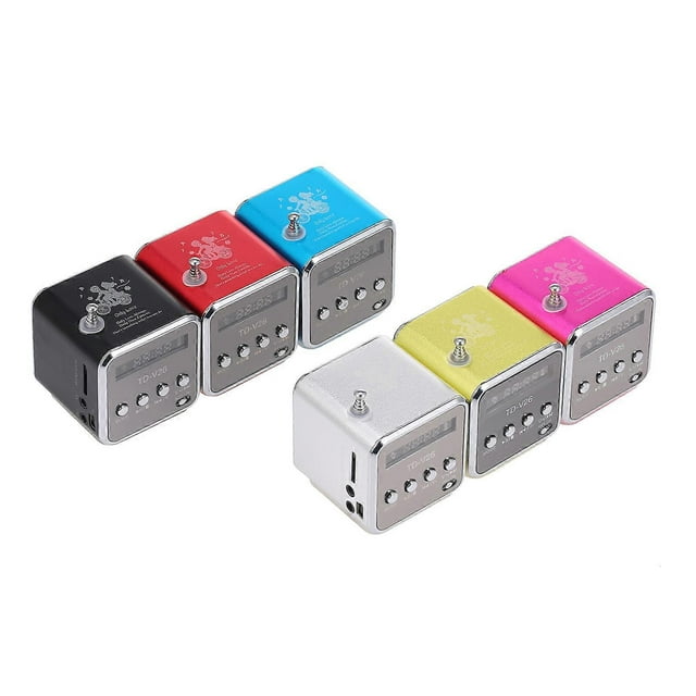 3.5mm Wired Mini Speaker Portable MP3 Player FM Radio Music Amplifier Support TF Card U Disk Loudspeaker for DVD Laptop Mobile Phone