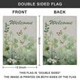 thumbnail image 4 of St. Patrick's Day Garden Flag Linen Outdoor Flag Floral Shamrocks Welcome Yard Flags Double Sided House Flag for Home,indoor ,12.5''×18''in., 4 of 4