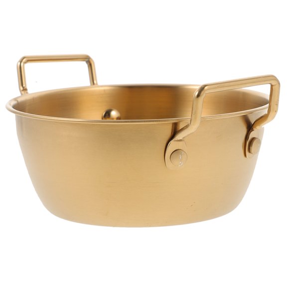 LOLIPPYY Stainless Steel Rice Bowl Dish Snack Bowl Golden 1Pcs For Family Gatherings