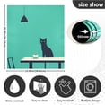 thumbnail image 5 of Yayeee Magnetic Dishwasher Cover for The Front Decoration Home Kitchen Machine Sticker Protector, Green Cat, 5 of 6