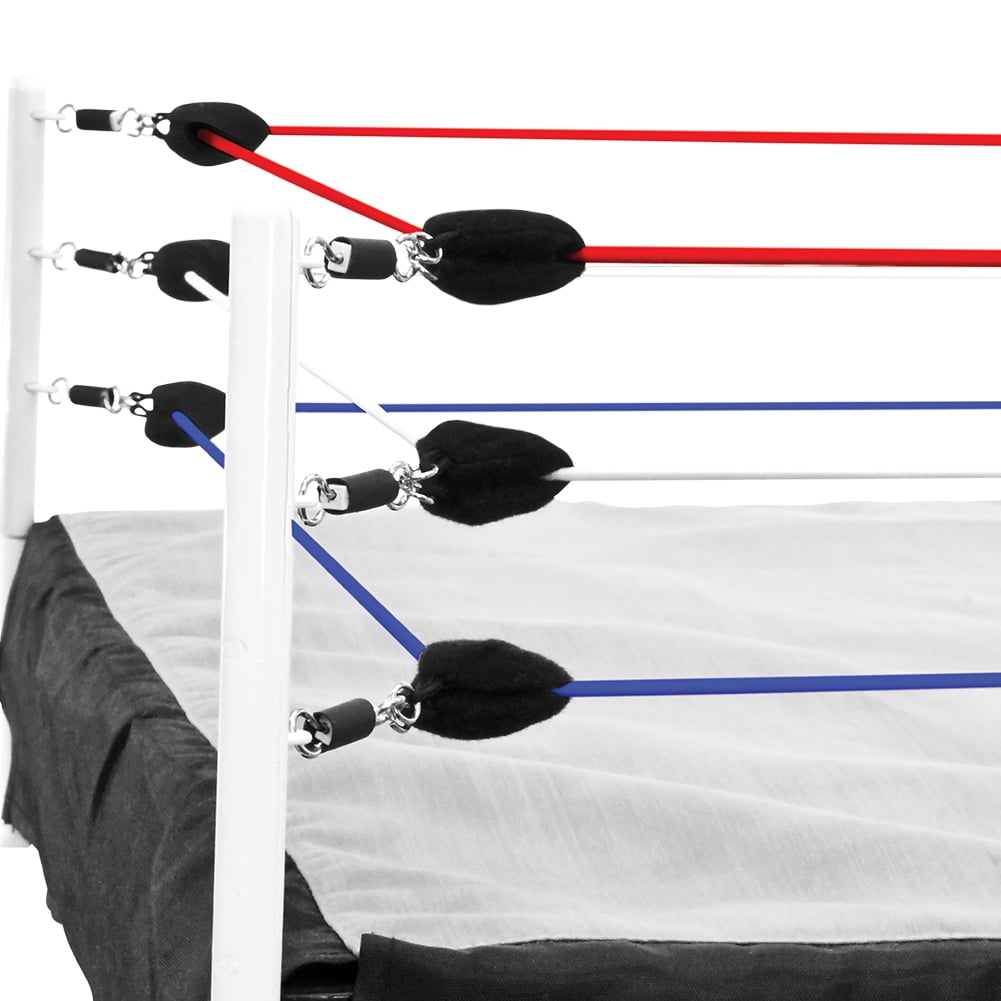 Red, White & Blue Ring Ropes for LARGE Wrestling Action Figure Rings by
