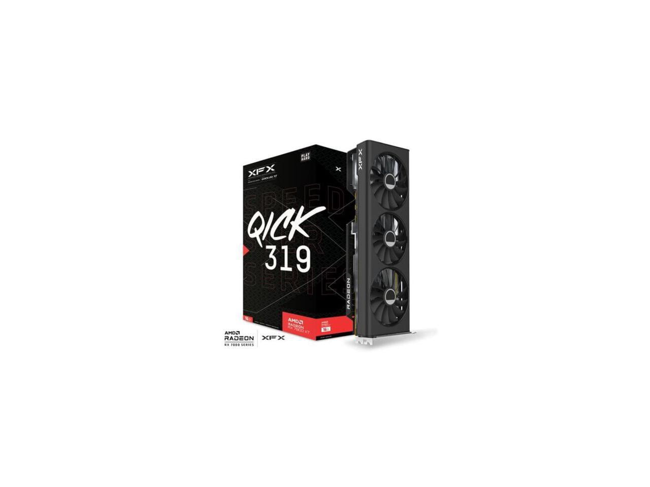 XFX SPEEDSTER QICK319 Radeon RX 7800 XT 16GB GDDR6 PCI Express 4.0 x16 ATX Video Card RX-78TQICKF9