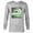 Athletic Heather, variant on Disney and Pixar’s Monsters, Inc. Mike Wazowski Famous - Long Sleeve T-Shirt for Men - Customized-White