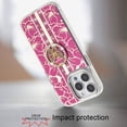 thumbnail image 6 of XPM for Samsung Galaxy A16 5G Phone Case, Diamonds 3D Butterfly Floral Design Bling Sparkly Glitter Hybrid Metal Fashion with Ring Stand Cover for Galaxy A16 5G (Hot Pink), 6 of 6
