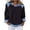 Black, variant on Denim Sweater for Women Collar Jean Long Sleeve Pullover Shirts Knit Cute Tops Vintage Waffle Casual Plus Size Sweaters