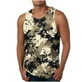 thumbnail image 2 of VBTAPA Mens Summer Beach Tank Top Camouflage Print Sleeveless Cotton T Shirts Muscle Tee Vacation Shirts Lighten Sales of The Day Multicolor#13 M, 2 of 5