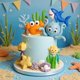 thumbnail image 4 of Juego de 8 piezas para decorar tartas BACH AND BOUJEE Ocean Animal, 4 of 7