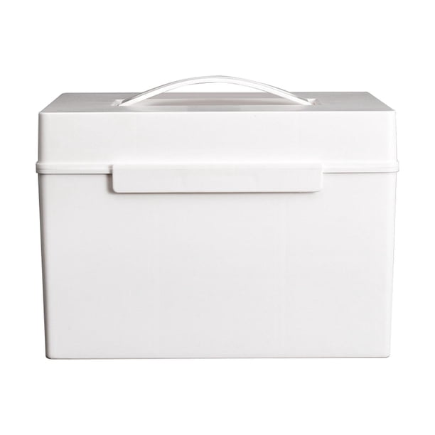 Caja de almacenamiento de primeros auxilios, organizador de gabinete con bandeja extraíble, caja de primeros auxilios familiar para actividades al