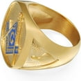 thumbnail image 3 of Stainless Steel Freemason Signet Style Masonic Ring, 3 of 6