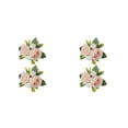 thumbnail image 2 of Matsuzay 2 piezas decoración de pastel de boda rosa simulación planta artesanía fiesta Type2 NO2, 2 of 6