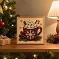 thumbnail image 4 of DIY Christmas Pearl Diamond Painting Art Kit for Adults, Beginner-Friendly, 3D Raised Pearl Beads Craft with Shimmering Effect, Handmade Art Craft for Home Wall Decor, Relaxing Stress Relief E, 4 of 4