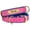 Hot Pink, variant on Didog Soft Leather Padded Dog Collar Customized Personalized Adjustable Pet Name and Number Engraved