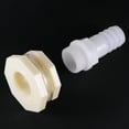thumbnail image 5 of Uxcell 25mm Barbed x G1 Female ABS Bulkhead Fitting Adapter White 4 Pack, 5 of 5