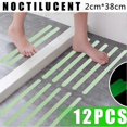 thumbnail image 3 of 12pcs Noctilucent Anti Skid Waterproof Bathroom Bath Tub Treads Stickers Non Slip Tape Fluorescence Luminous Decals Safety Mat, 3 of 4