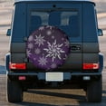 thumbnail image 3 of Kdxio Snowflake Gradient Purple for Tire Cover Wheel Protectors Tyre Covers Weatherproof Wheel Covers Universal Fit for Trailer Rv SUV Truck Camper Travel Trailers 14 inch, 3 of 8