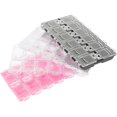 thumbnail image 1 of 4pcs/pack Nail Art Supply Organizer 12 Compartments Plastic Nail Supplies Holder(Black, White, Clear and Red), 1 of 3