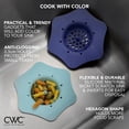 thumbnail image 4 of Cook with Color Sink Strainer, Plastic Drain Stopper, 2 Pack, Blue, 4 of 6
