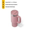 thumbnail image 2 of RTIC 16 oz Ceramic Lined Road Trip Tumbler, Leak-Proof Covered Straw Lid, Dusty Rose, 2 of 8