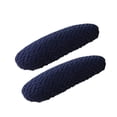 thumbnail image 1 of 1 par de fundas para reposabrazos de silla de oficina, fáciles de instalar, con banda elástica para el hogar. Azul oscuro, 1 of 9