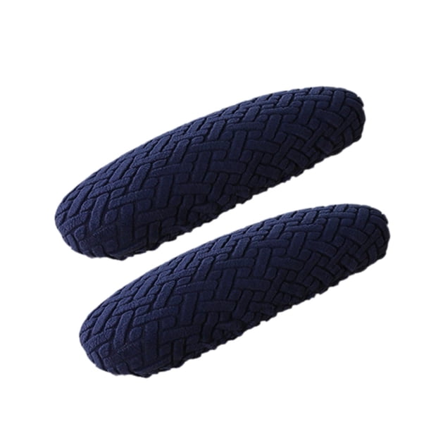 1 par de fundas para reposabrazos de silla de oficina, fundas para reposabrazos de sillón, fácil instalación, antideslizantes Azul oscuro
