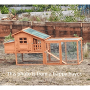 86 Large Solid Wood Chicken Coop House Run Cage Nesting Box