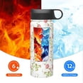 thumbnail image 6 of Yiaed Roses Flowers Print Water Bottle with Straw Lid, Stainless Steel Double Wall Insulated Water Bottle | Leak-Proof and Spill-Proof Water Bottle, 6 of 8