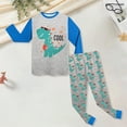 thumbnail image 6 of UAYOTSE Boys and Girls Suit Long Pants Regular Long Sleeved Round Neck Dinosaur 3D Printed,Sizes 5-6 Years, 6 of 9