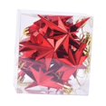 thumbnail image 2 of 12 adornos colgantes de estrellas para Navidad, bonitos adornos para de Navidad hechos a mano para sala de estar al aire libre, cafetería de Rojo, 2 of 9