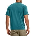 thumbnail image 4 of Mens T Shirt White Undershirt Undershirt Men's Workout Short Sleeve T-Shirt Quick Dry Gym Athletic Running Stretchy Tee Shirts Top, 4 of 5