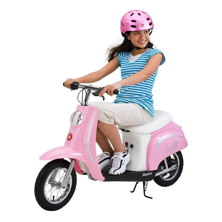 Kids pink hot sale moped