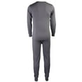 thumbnail image 3 of SLM Men's Two Piece Fleece Thermal Underwear Set Long Johns Top and Bottom Gift, 3 of 3