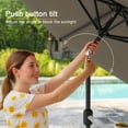 thumbnail image 6 of ACEGOSES 7.5ft Patio Outside Shade Table Umbrella for Yard, Garden,Poolside and Deck,Taupe, 6 of 8