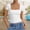 White, variant on T Shirts for Women Square Neck Stretchy Slim Fit Short Sleeve Solid Color Blouse Summer Fashion Yoga Tops Cozy Basic Tees