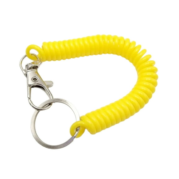Elastic Coil Keychain Handmade Bag Pendant Multipurpose Key Jewelry Elegant Key Charm Suitable for Key Bags and Phones