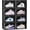 XL 8 PACK BLACK, variant on XL Shoe Storage Box,8 Drop Side Shoe Boxes Clear Stackable,Sneaker Display Case with Door Fit up to 13(13.4"x 10.6".3"(8 Clear)