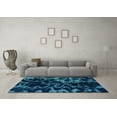 thumbnail image 3 of Ahgly Company Indoor Rectangle Abstract Light Blue Modern Area Rugs, 2' x 3', 3 of 4