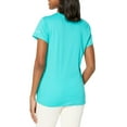 thumbnail image 2 of Columbia Women's Trek Short Sleeve Graphic Tee, Bright Aqua/CSC Stacked Mini Graphic, Small, 2 of 2