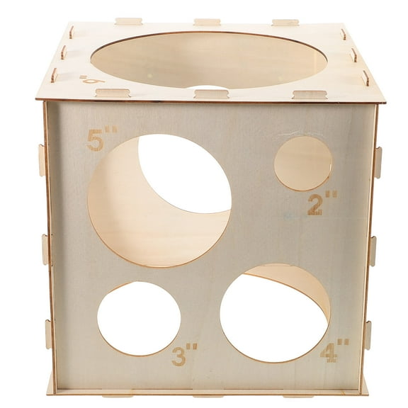 MIPCASE Portable Collapsible Balloon Sizer Box Beige for Precise Balloon Measurement and Sizing