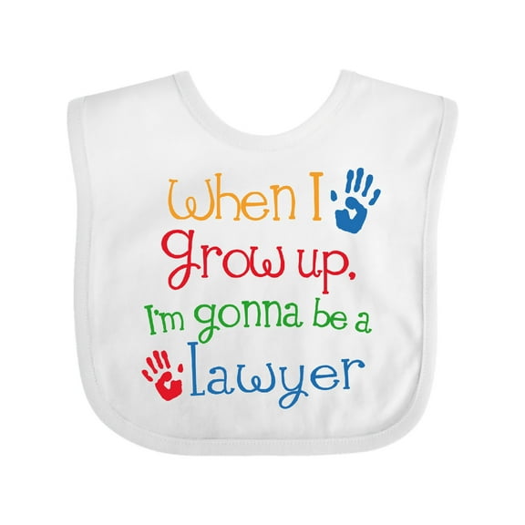 Inktastic Future Lawyer Boys Girls Attorney Boys or Girls Baby Bib