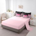 thumbnail image 3 of Manfei Chic Coquette Bow 7-Piece King Bedding,Fashion Classic Cheetah King Bed in a Bag,Pink Reversible, 3 of 7