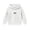 White, variant on Ohufall 0-6T Embroidery Sweatshirt for Girls Hooded Pullover Long Sleeve Tops Solid Color Loose Comfort Fashion Casual Sweatshirts