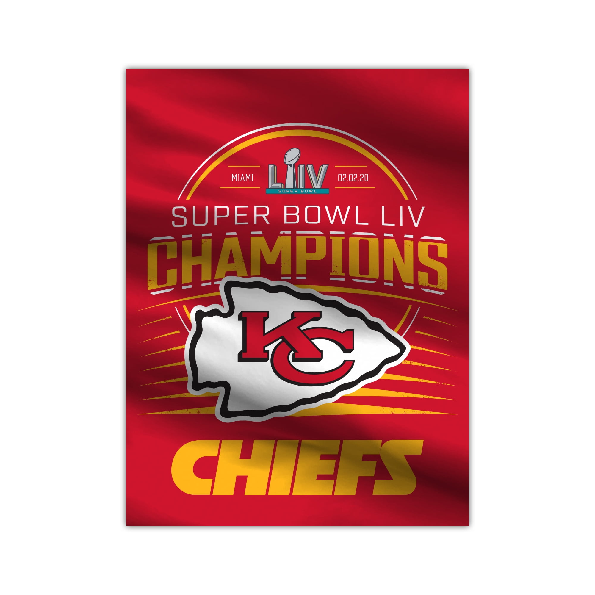 NFL Kansas City Chiefs Super Bowl LIV Champion Home Flag