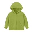 thumbnail image 3 of Sweatshirt for Kids Dqueduo Kids' Zip Up Hoodie Casual Long Sleeve Hooded Sweatshirt Jacket With Front Pocket For Daily Wear, 3 of 6