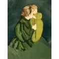 thumbnail image 2 of Cassatt, Mary 15x18 Gold Ornate Wood Framed with Double Matting Museum Art Print Titled - Peasant Mother and Child, 2 of 4