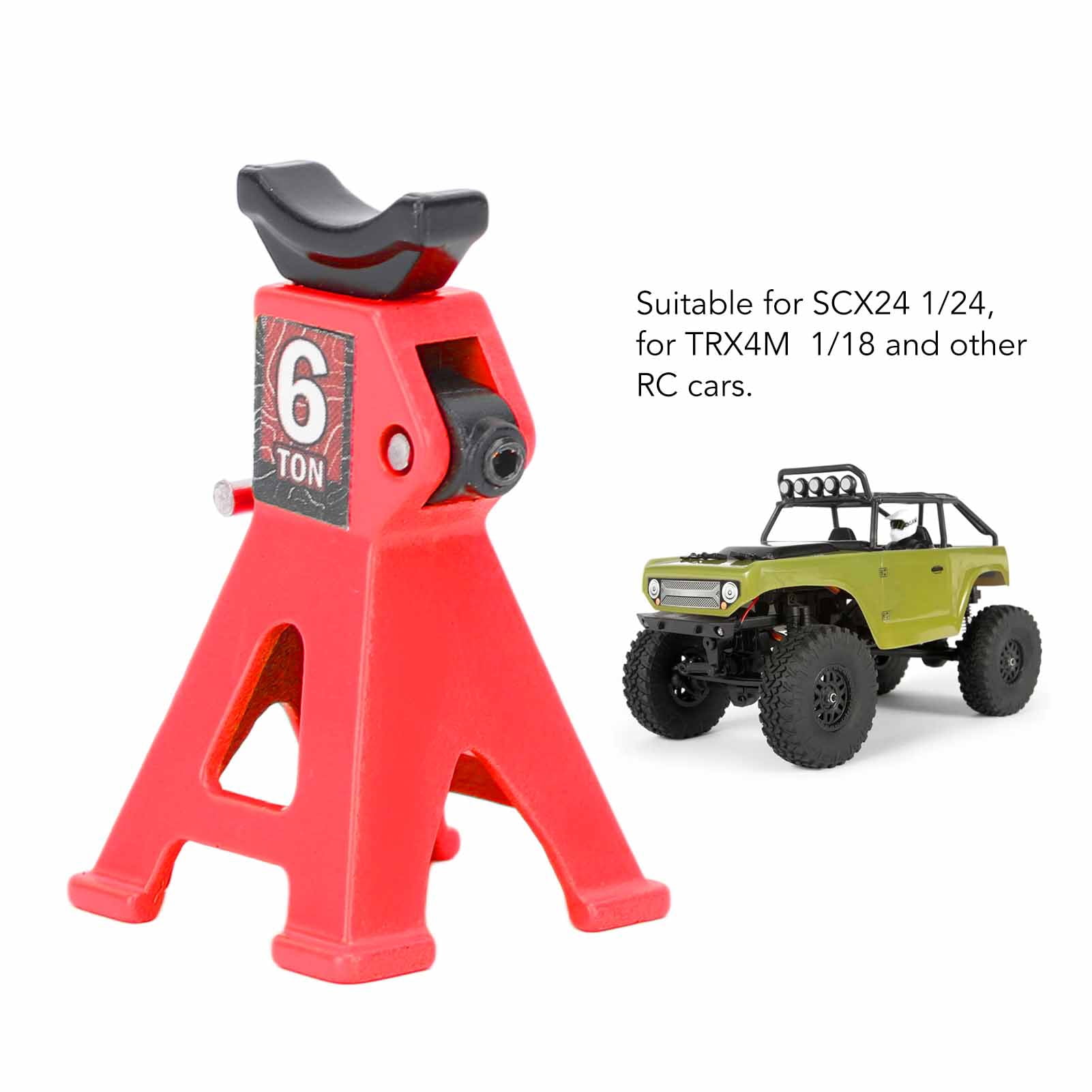 Durable Metal Jack Stands For RC Cars, Adjustable Height, Compact Design, Easy To Carry