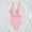 Pink, variant on MSJUHEG Push Up Swimwear,Womens One Piece Swimsuits,Ruched Monokinis,Ribbed One Piece Swimsuits for Women,Plus Size One Piece Swimsuit,High Waist Bathing Suit,Womens Tankini Bathing Suits Army Green L